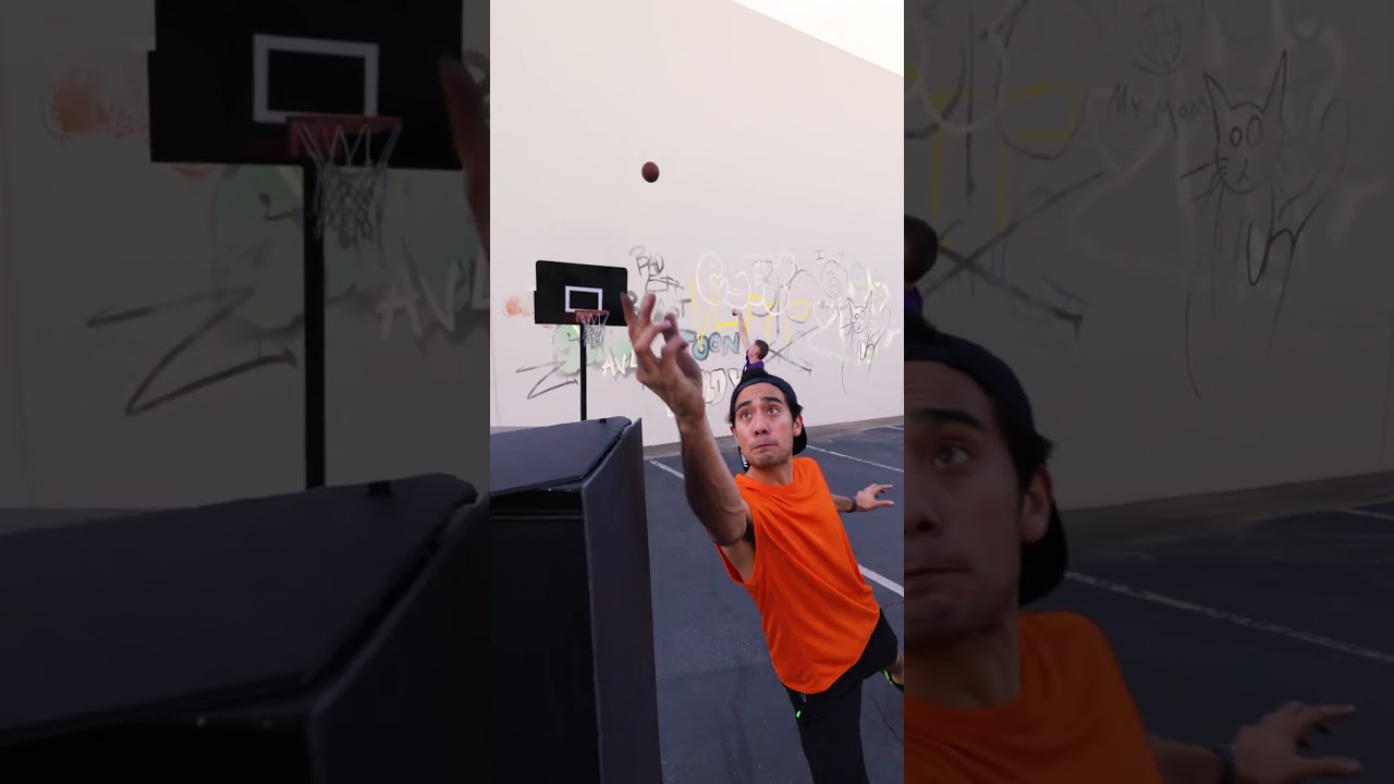 The IMPOSSIBLE basketball shot with the PROFESSOR