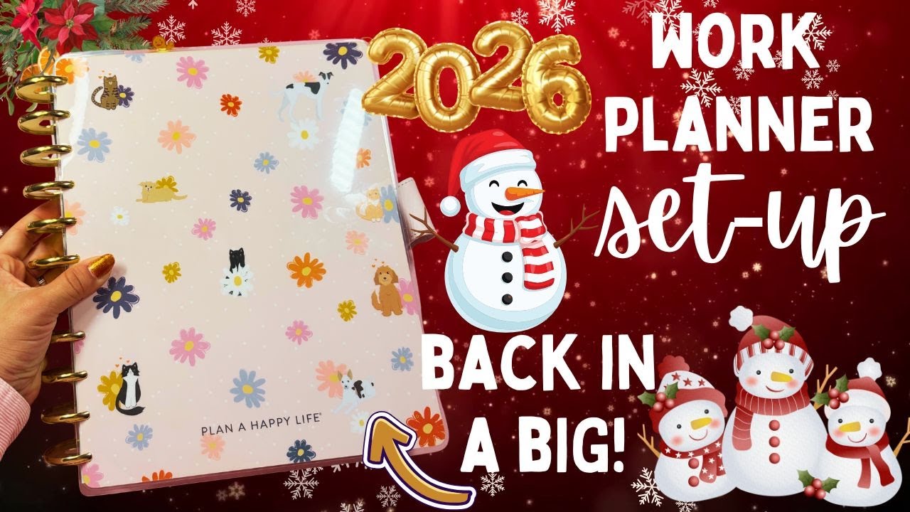 🎁 Настройка рабочего планировщика на 2026 год | PLANNER BABE CHRISTMAS | ДЕНЬ 7
