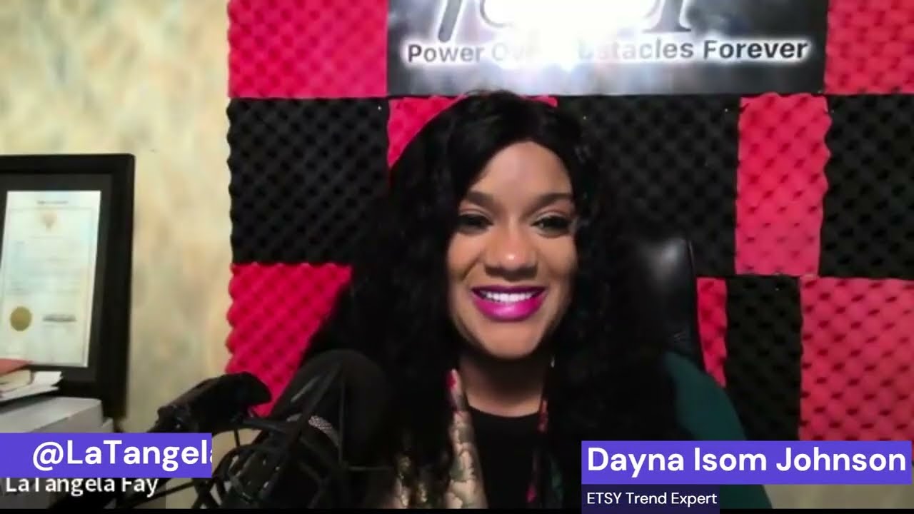 ETSY Trend Expert Dayna Isom Johnson chats with LaTangela Fay on the #TanLine
