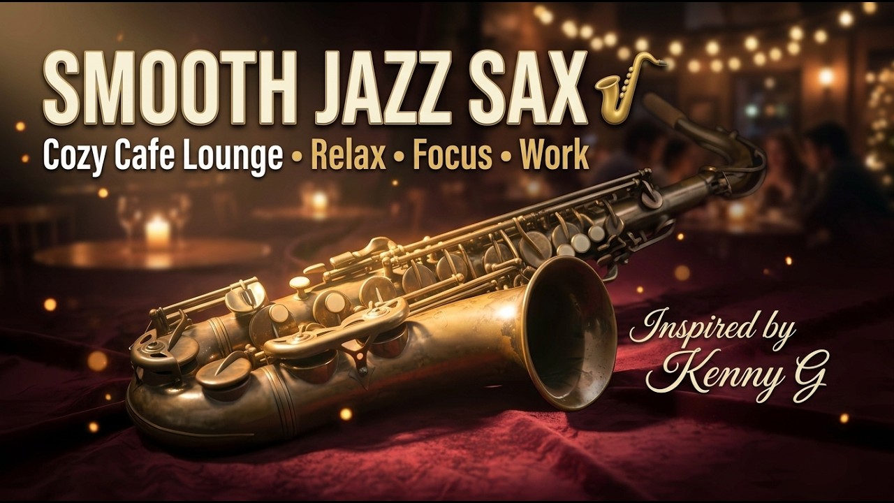Luxury Cafe Jazz 🎷 Smooth Saxophone Lounge Music for Focus & Relaxation
