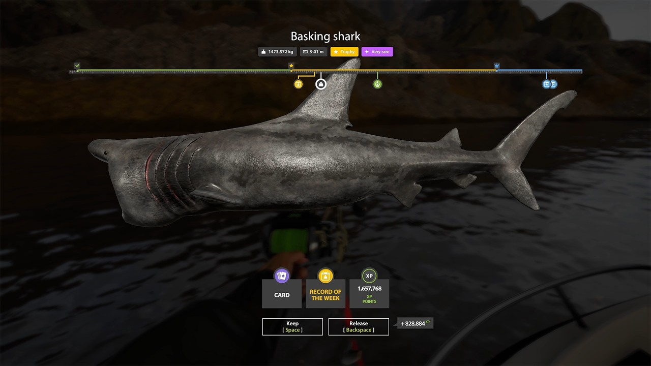 Russian Fishing 4 Trophy Basking Shark 1473kg