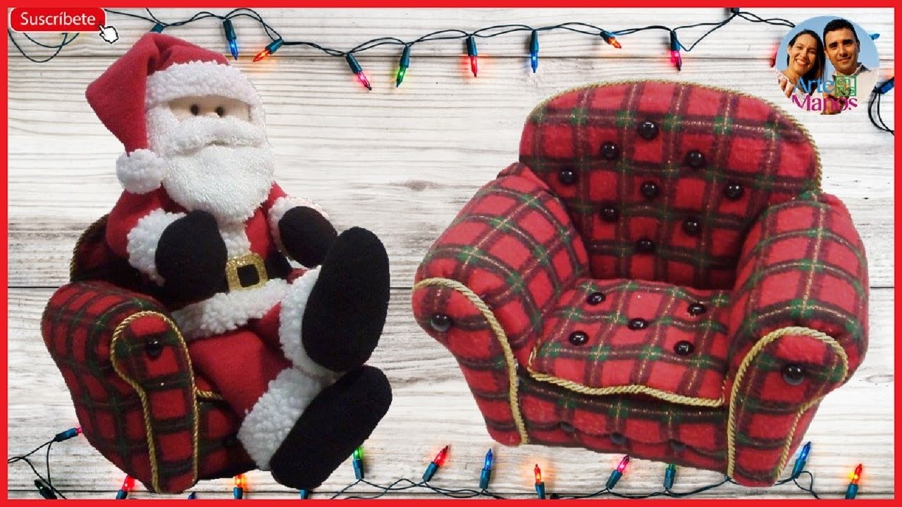 🔴Cómo Hacer un SILLÓN PARA SANTA CLAUS, Paso a paso con Arte en Tus Manos
