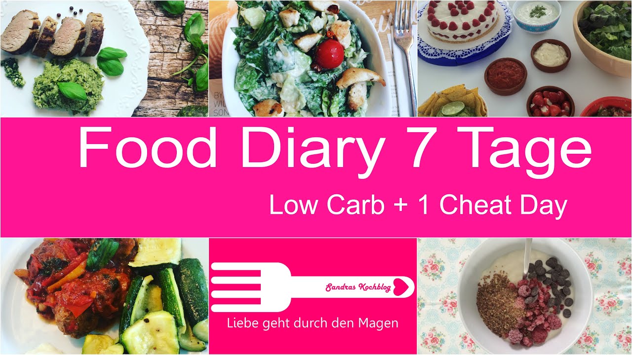 Food Diary #4 I Sandras Kochblog I Low Carb + 1 Cheat Day I inklusive Rezepte