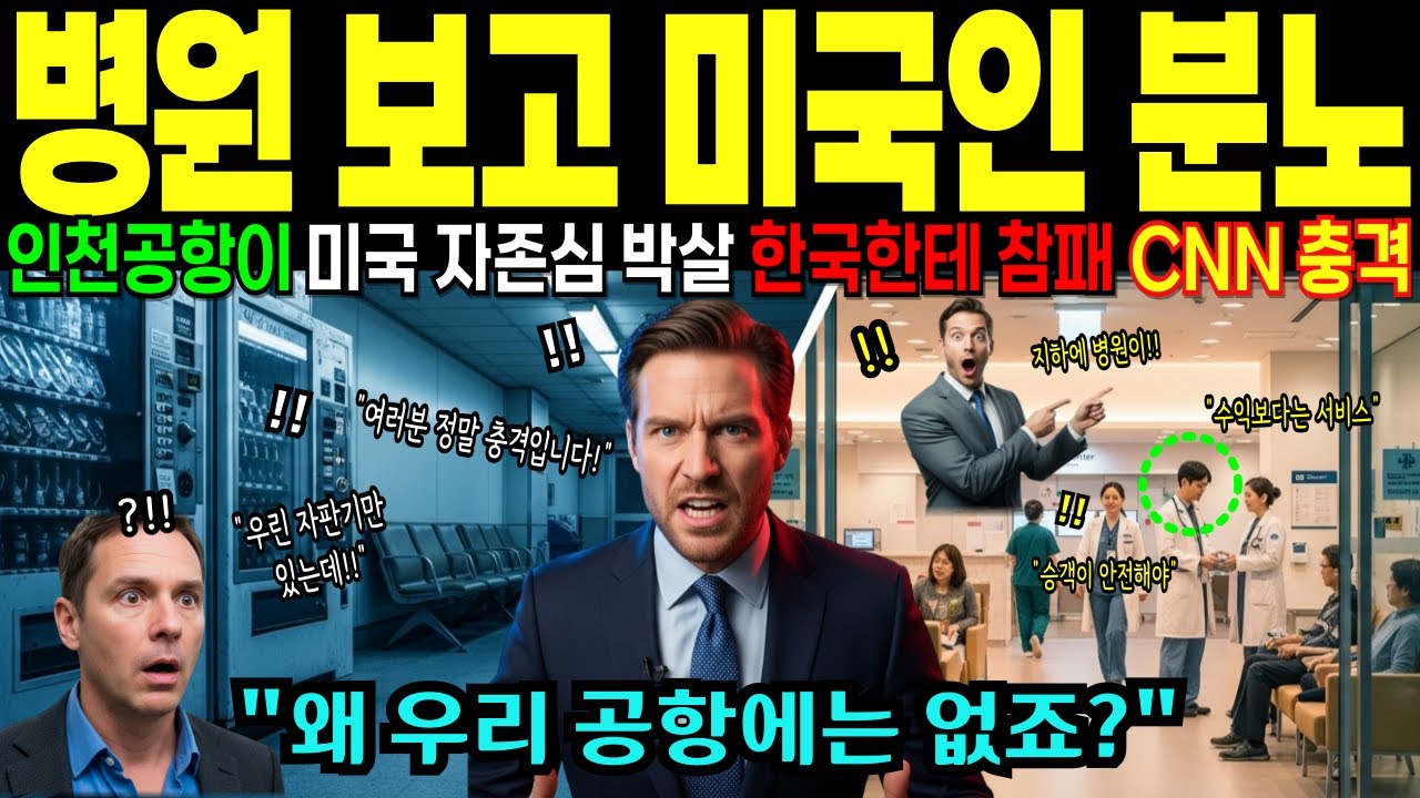 [해외감동사연] 인천공항이 미국 자존심 박살냈다, “왜 우리 공항엔 병원이 없어?