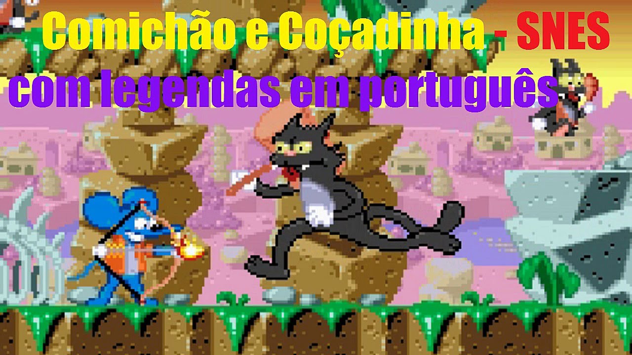 Itchy & Scratchy Game - SNES. Jogo do Comich&atilde;o e Co&ccedil;adinha at&eacute; o fim. Com legendas em portugu&ecirc;s.