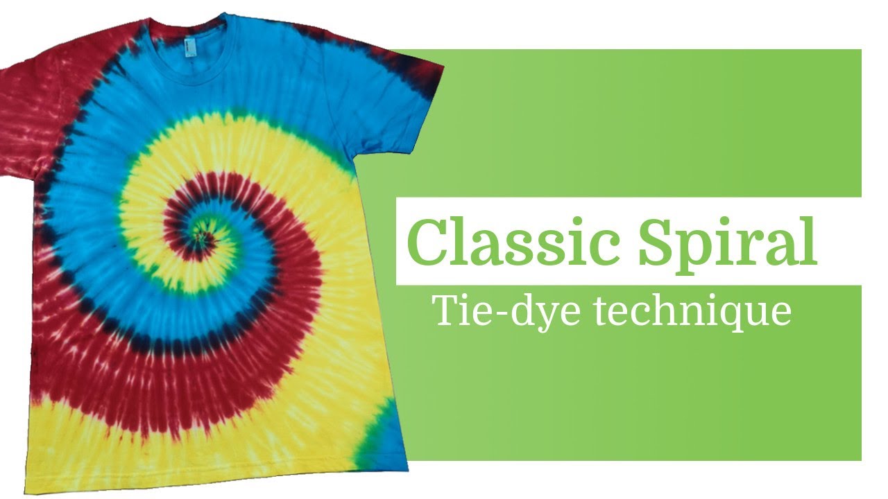 Tie-dye pattern P135 : Classic Spiral