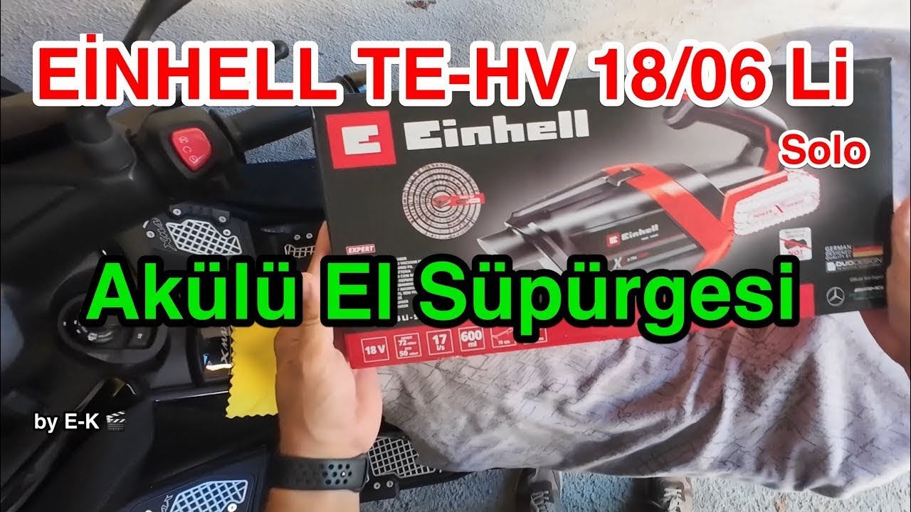 EİNHELL TE-HV 18/06 Li Akülü El Süpürgesi - Fikir Sahibi Olmanız için Kutu içeriği