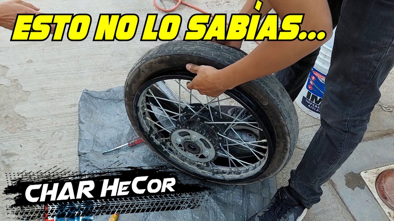COMO QUITAR Y PARCHAR LLANTA TRASERA DE MOTO | Italika FT125, FT150