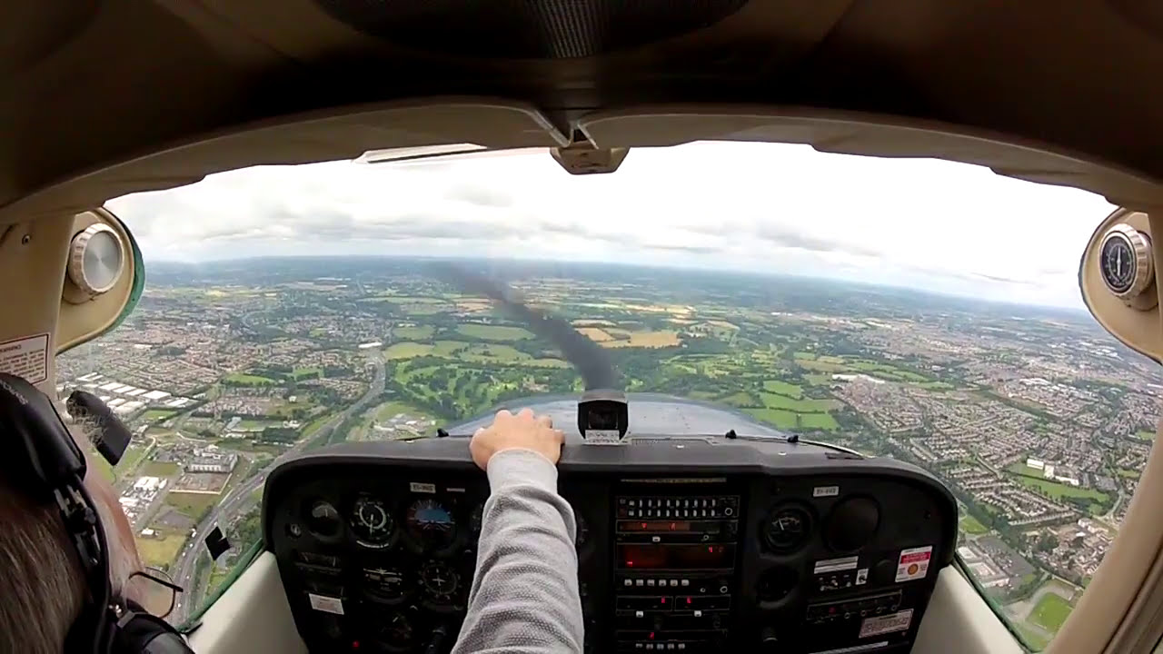 Aerial tour of Dublin from Weston Airport (EIWT)