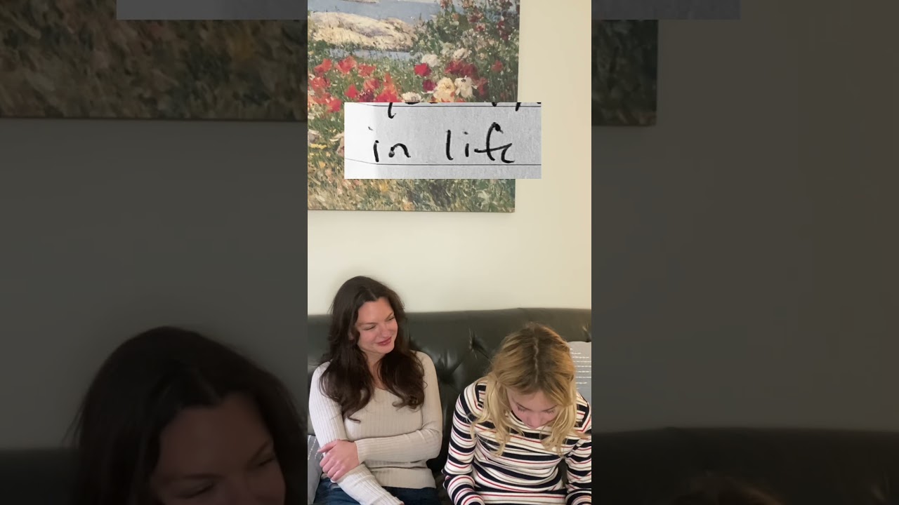 Ava reads my journal from 1999