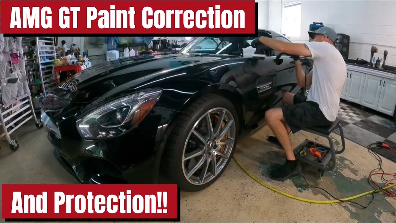 Преображение черного AMG GT: экстремальная коррекция глянца и керамическое покрытие!