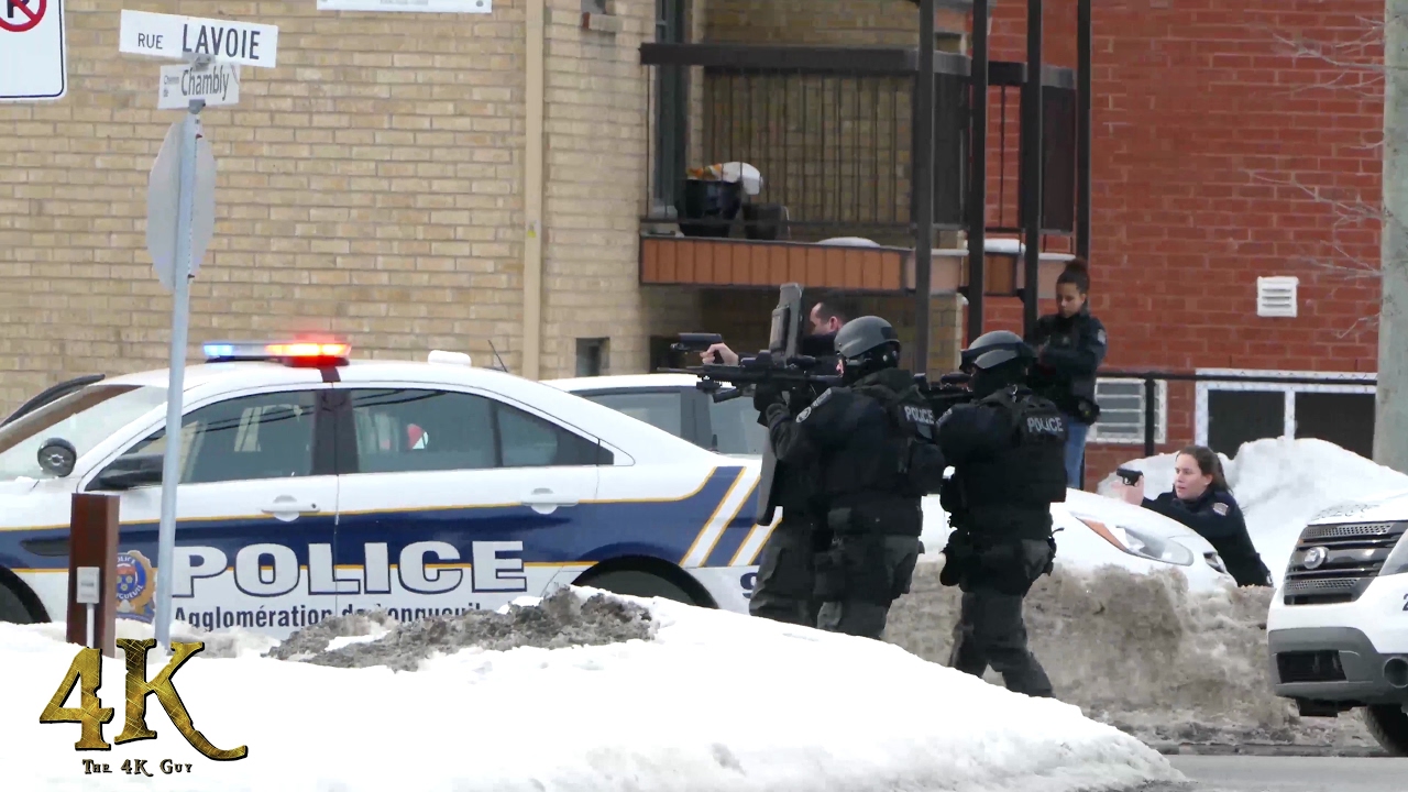 Montreal: Armed bank robbery with SWAT intervention 2-21-2017