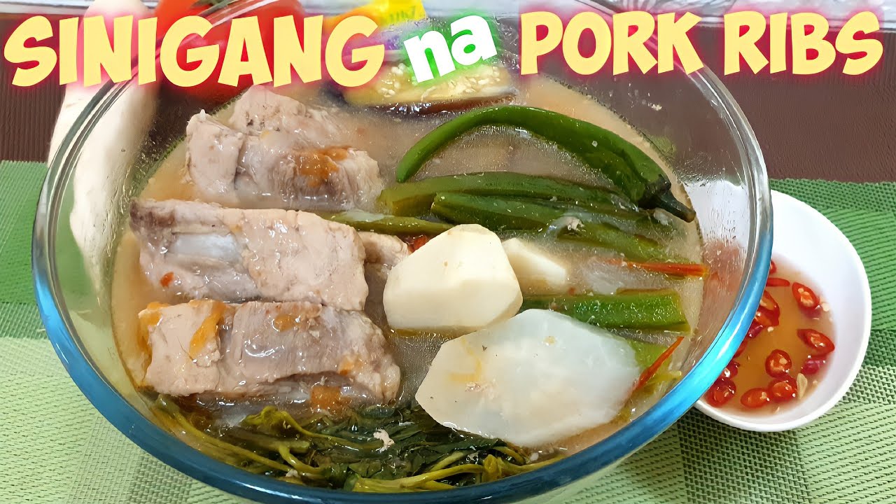 SINIGANG na PORK RIBS RECIPE | SINIGANG WITH GABI | FILIPINO FOOD | ChefNurseD.