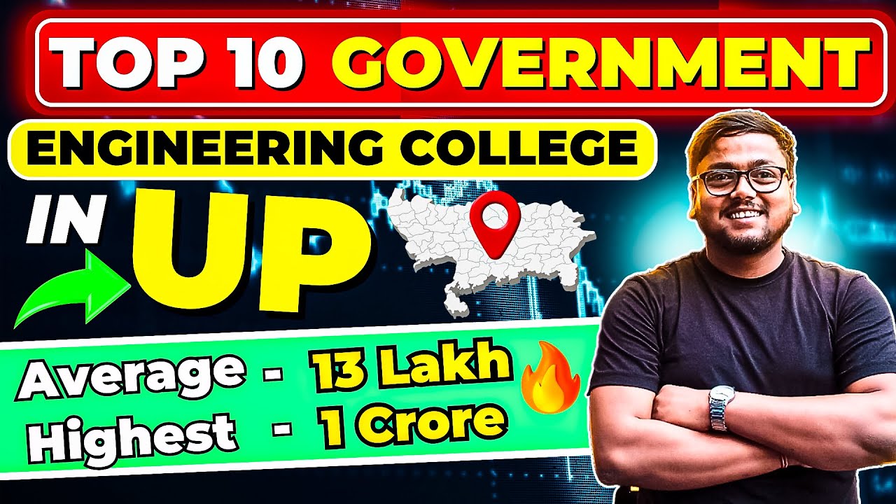 Top 10 Government Engineering Colleges in UP 🔥 | Cutoff,Fees etc | Best Engineering Colleges in UP