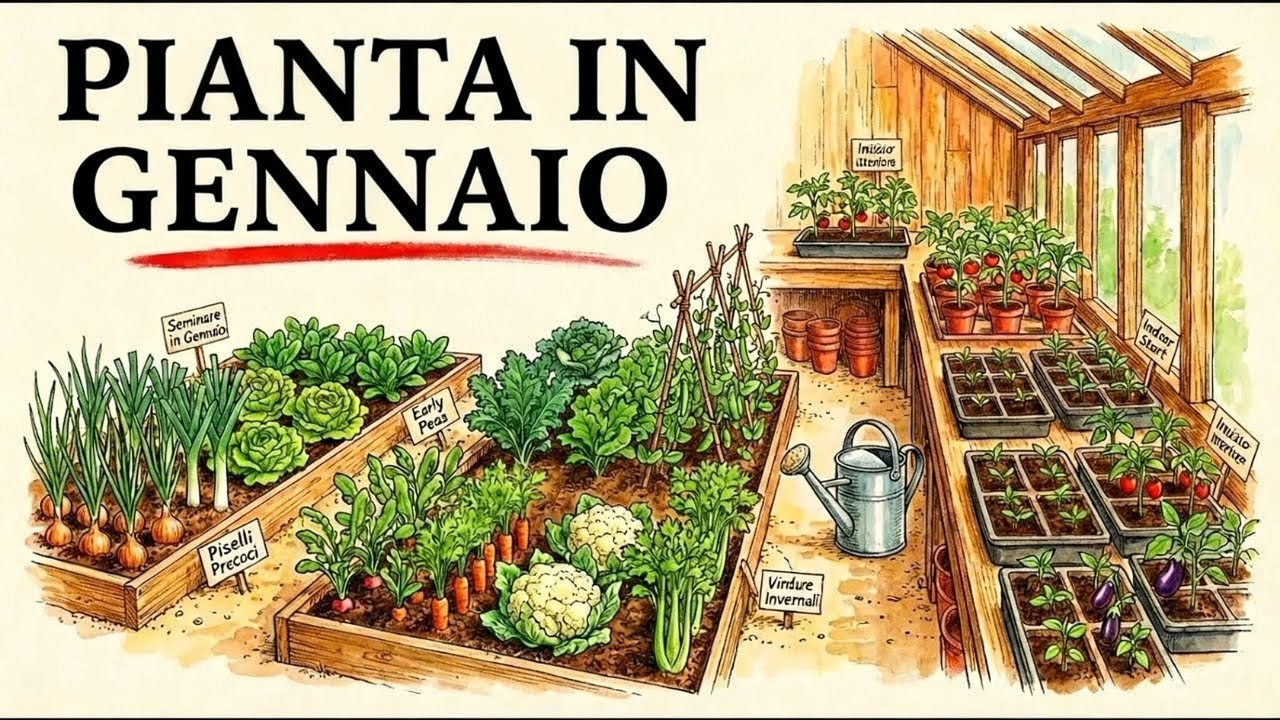 17 Colture che Devi Piantare a Gennaio per Nutrire la Tua Famiglia per un Anno
