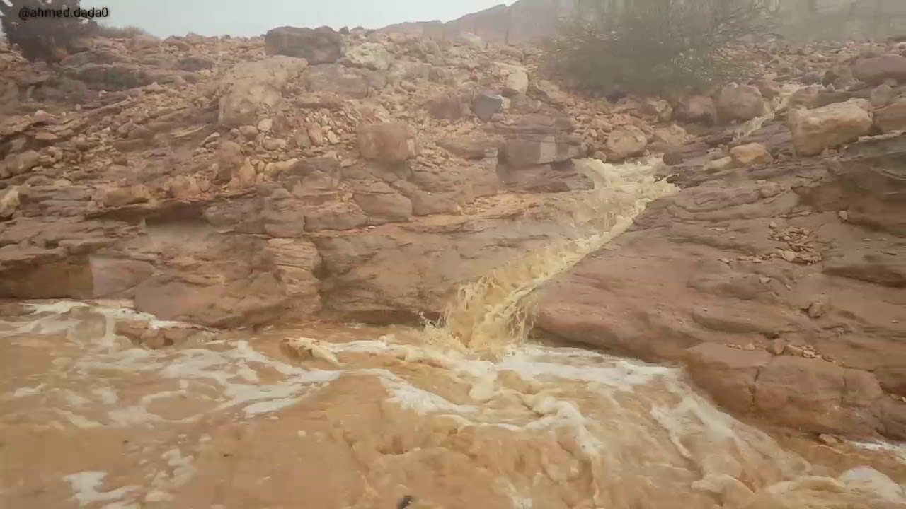أمطار وسيول باكبيرة /شبوه/عتق 12/6