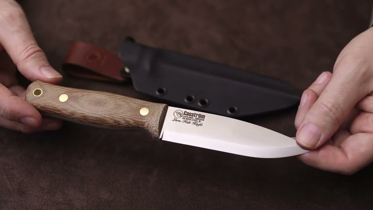 Casstr&ouml;m Lars F&auml;lt Knife &ndash; Iconic Swedish Bushcraft Knife in Canvas Micarta & A8 Mod