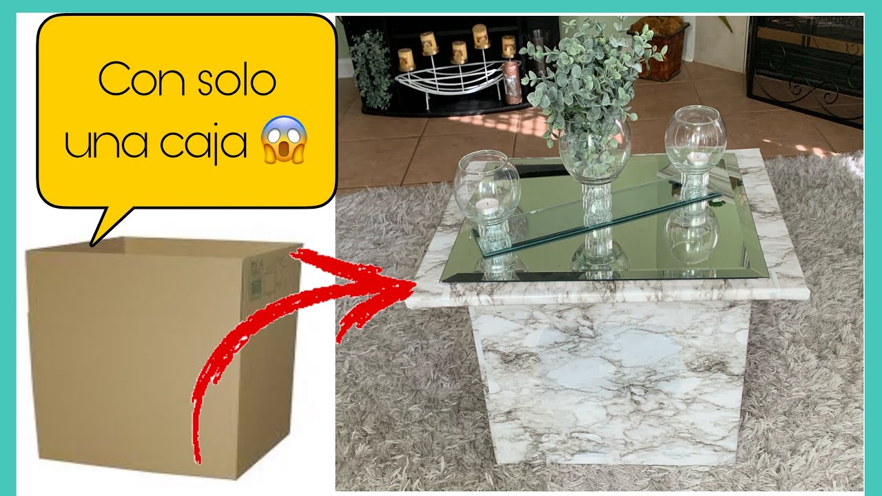 MESA DE CENTRO/MESA/COMO HACER MESA DE CARTÓN/reciclaje/manualidades