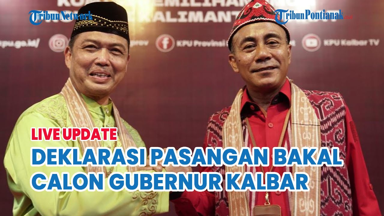 🔵Suasana deklarasi Pasangan Bakal Calon Gubernur dan Wakil Gubernur Kalbar Ria Norsan- Krisantus