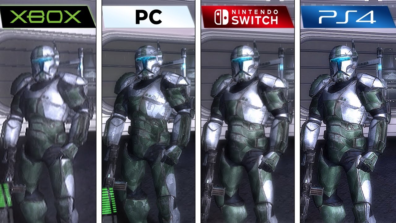 Star Wars Republic Commando (2005) XBOX vs PC vs Switch vs PS4 (Full Graphics Comparison)