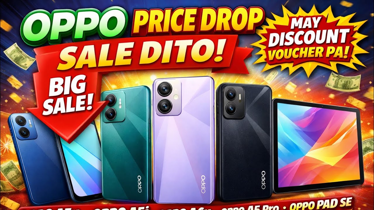 PRICE UPDATE NG MGA MURANG OPPO PHONES SA ONLINE STORE! OPPO A3,A5X,A5 PRO, A6X Oppo pad NAKA SALE