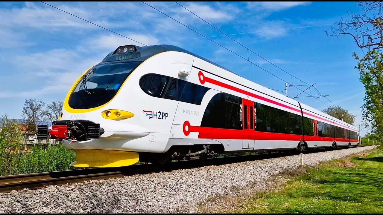 Vlakovi u okolici Zagreba, Travanj 2024. Trains in the area of Zagreb, Croatia, April 2024.