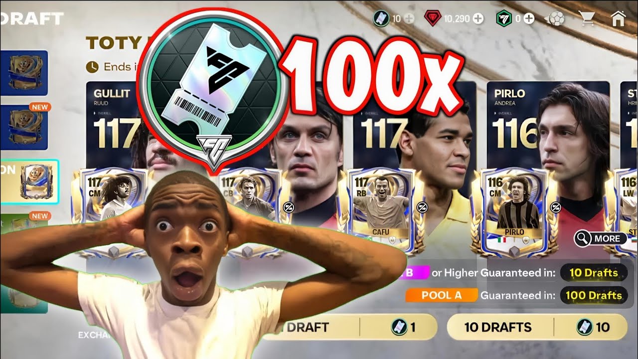 EA FC MOBILE 26 • Я открыл 100 ваучеров TOTY Draft #fcmobile #fifamobile