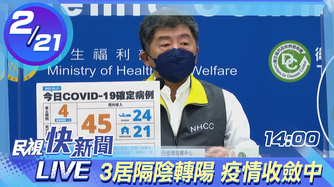 0221本土4例.境外45例疫情收斂中 指揮中心說明｜民視快新聞｜