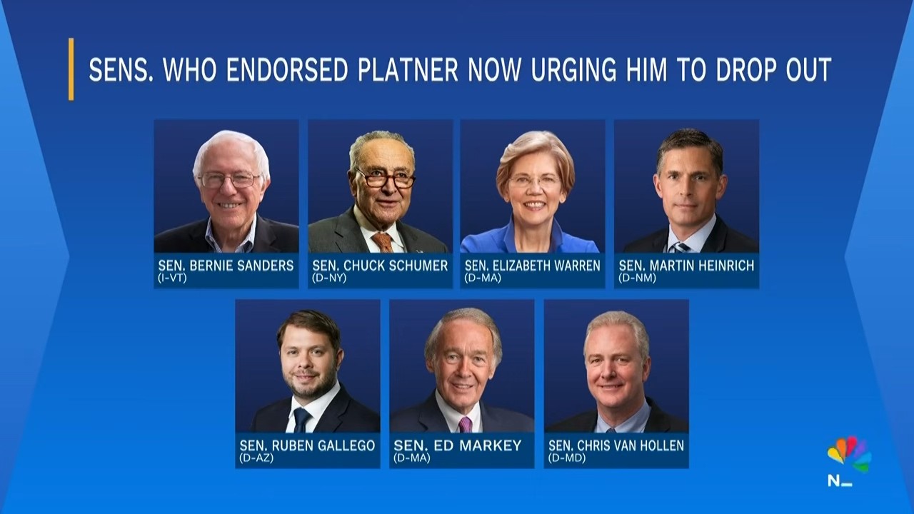 PLATNER REMAINS DEFIANT - REFUSES TO DROP OUT | BERNIE WITHDRAWS SUPPORT
