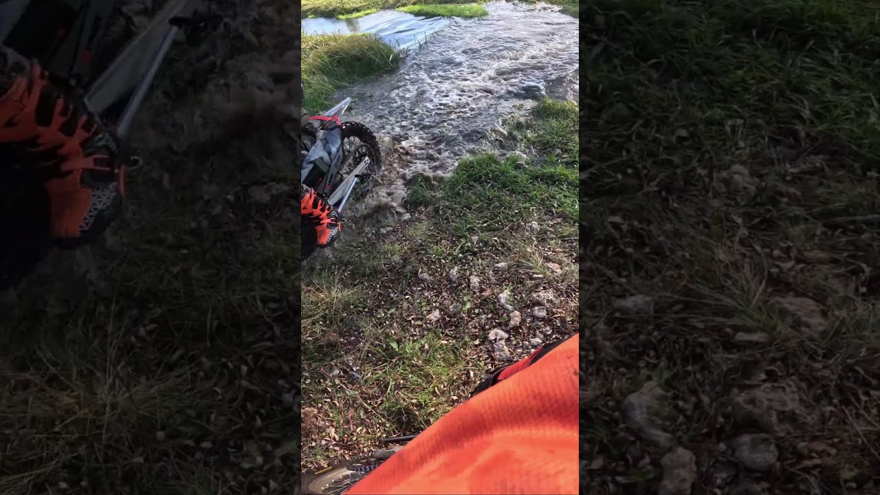 Осень, глубокий брод, эндуро Долгоруково. #эндуро #enduro #dirtbike #extremenduro