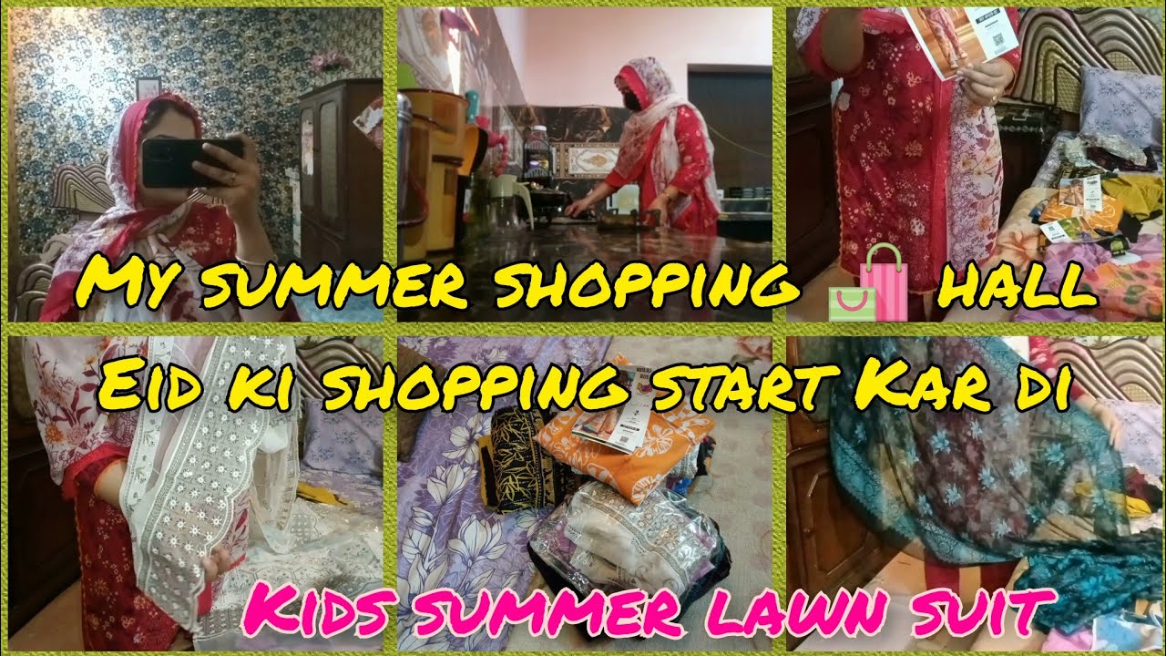 My summer shopping 🛍️ hall||kids summer lawn suit ideas||