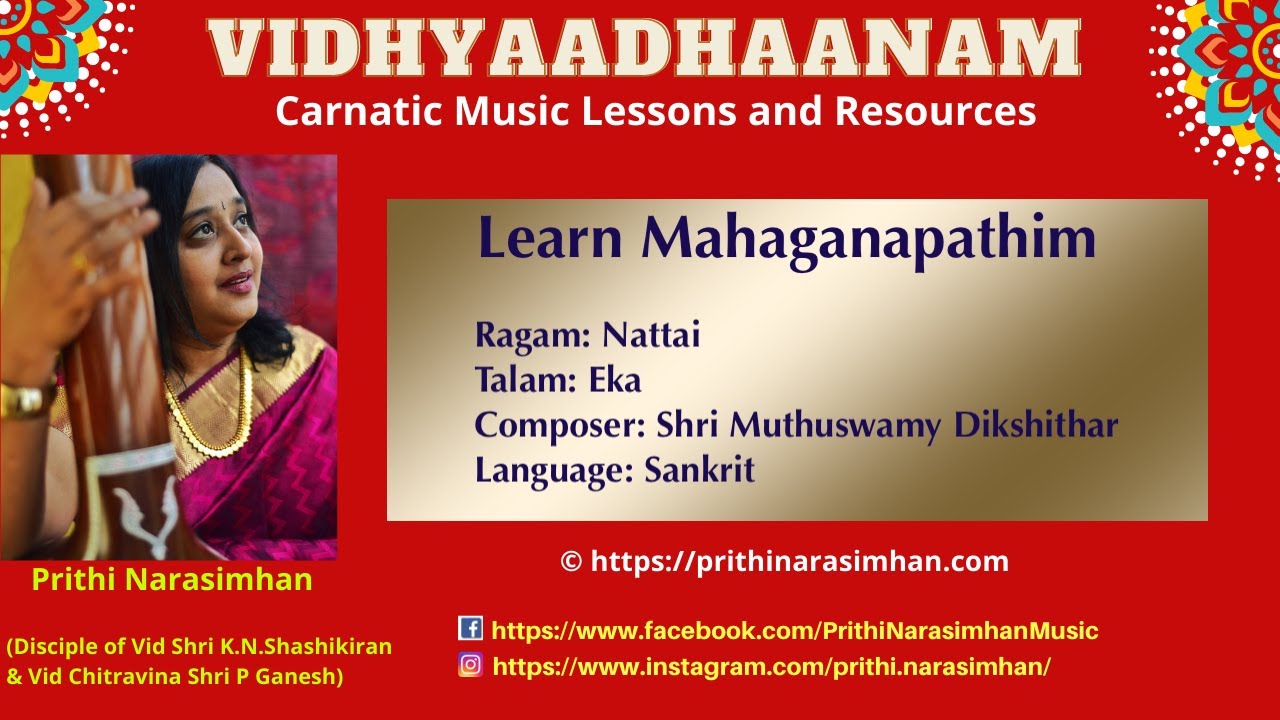 Mahaganapathim - Full Learning Instructions