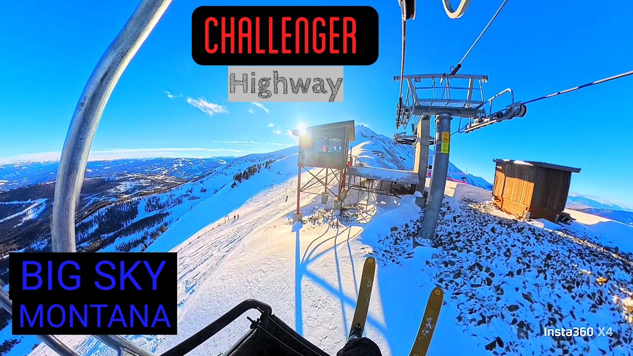 Ski the Highway -  Trees, Rocks &  Powder to Parking Lot -Black Diamond run off Challenger Lift