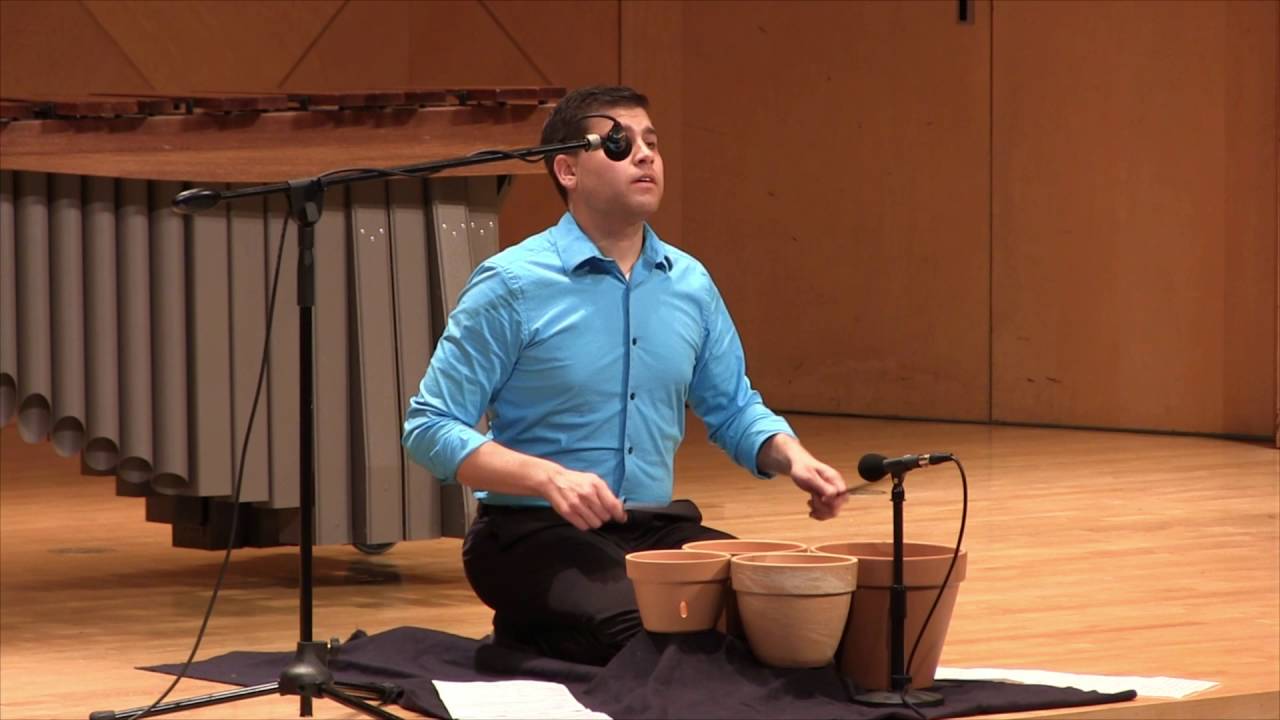 To the Earth for speaking percussionist