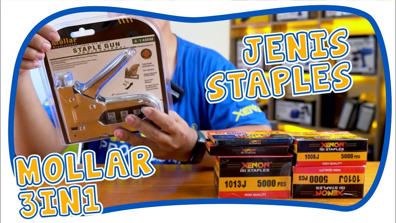 Review & Test MOLLAR Staple Gun 3 in 1 Serbaguna 4 - 14 mm Menggunakan Isi Paku Tembak