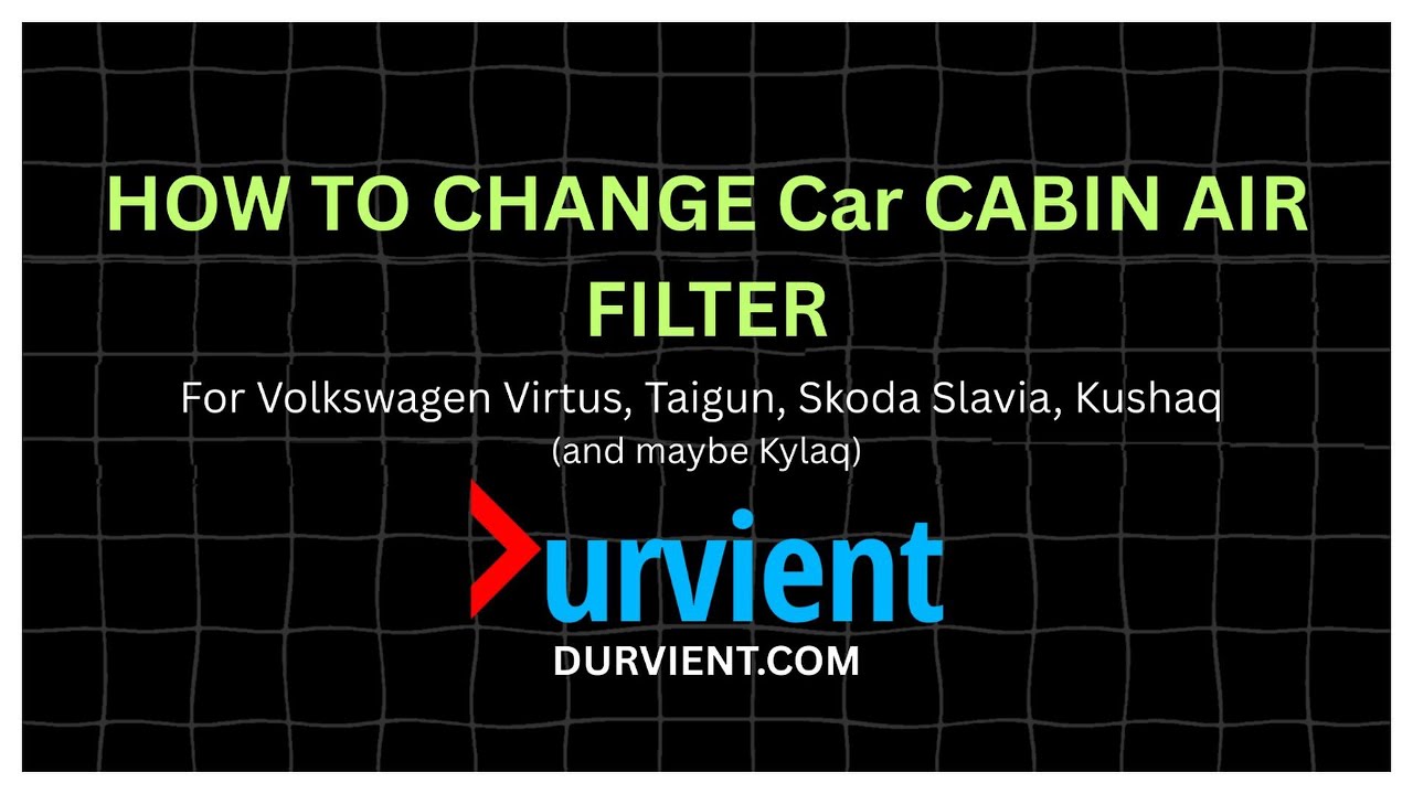 How to change cabin air filter in Volkswagen Virtus, Taigun, Skoda Slavia, Kushaq 