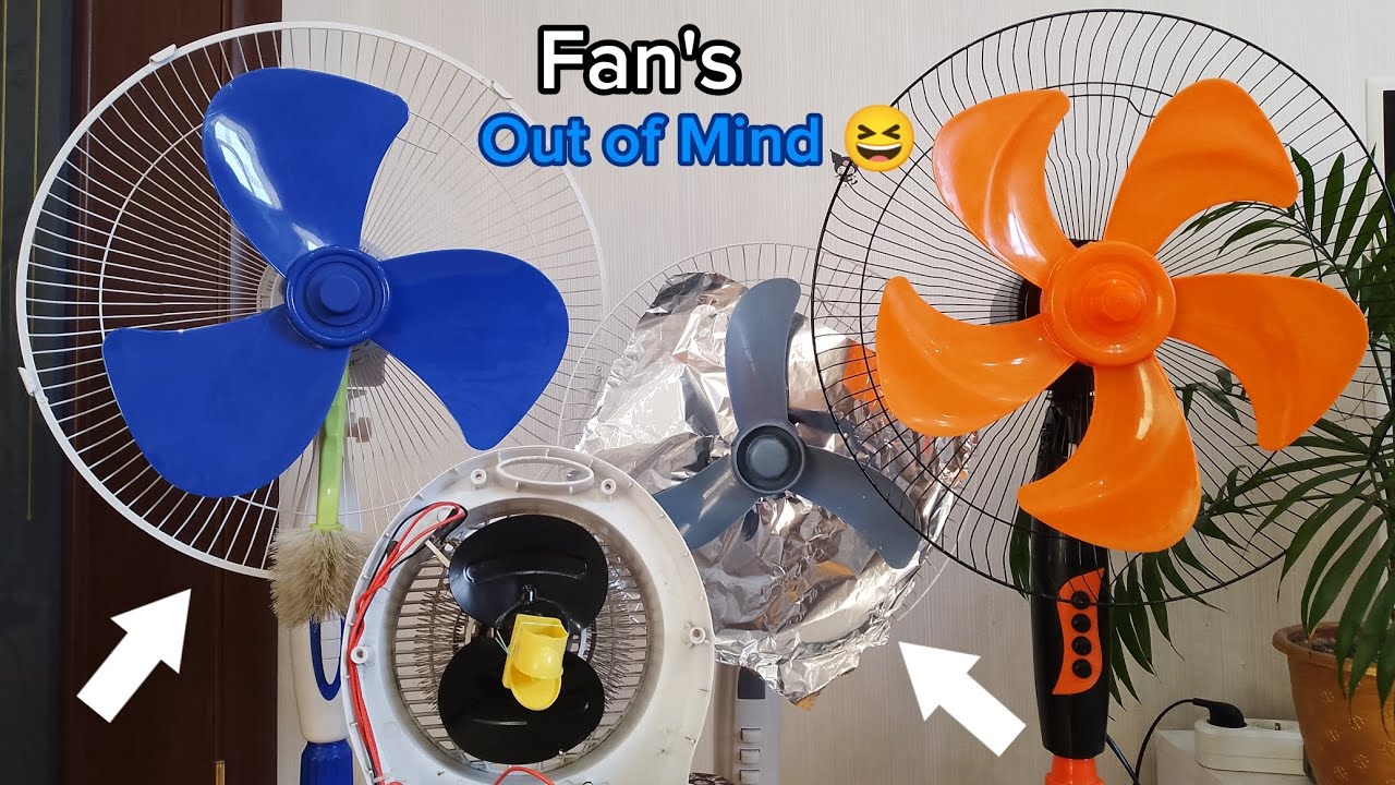 4 Ventilador - Kipas Angin Listrik dengan Baling-Baling (Testing with Trash)