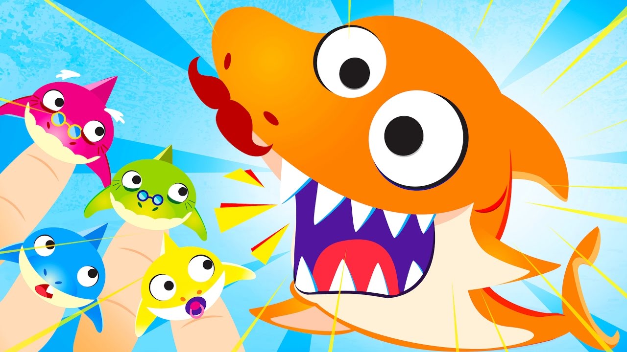Finger Family Baby Shark Doo Doo!!! | Kids Songs | by Little Angel