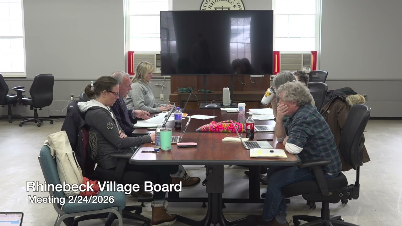 Rhinebeck Village Board Meeting 2-24-2026