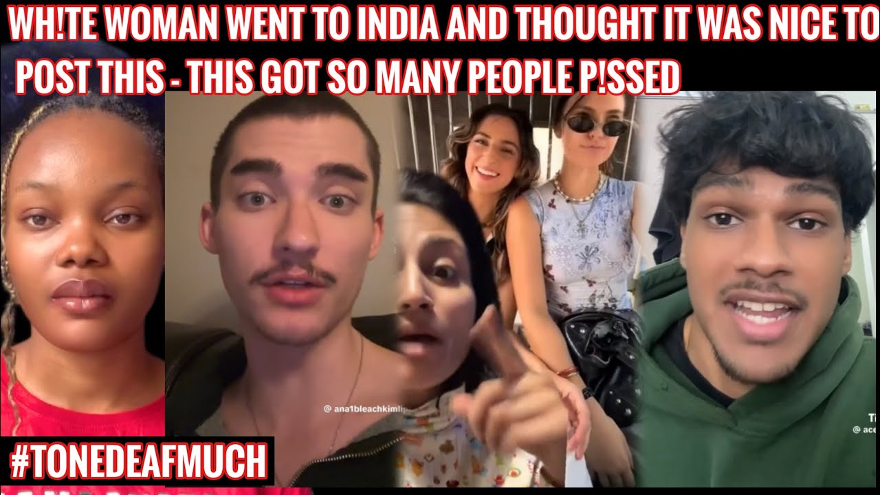 WH!!TE WOMAN WENT TO INDIA AND THOUGHT IT WAS COOL TO DO A TOUR OF THIS PLACE