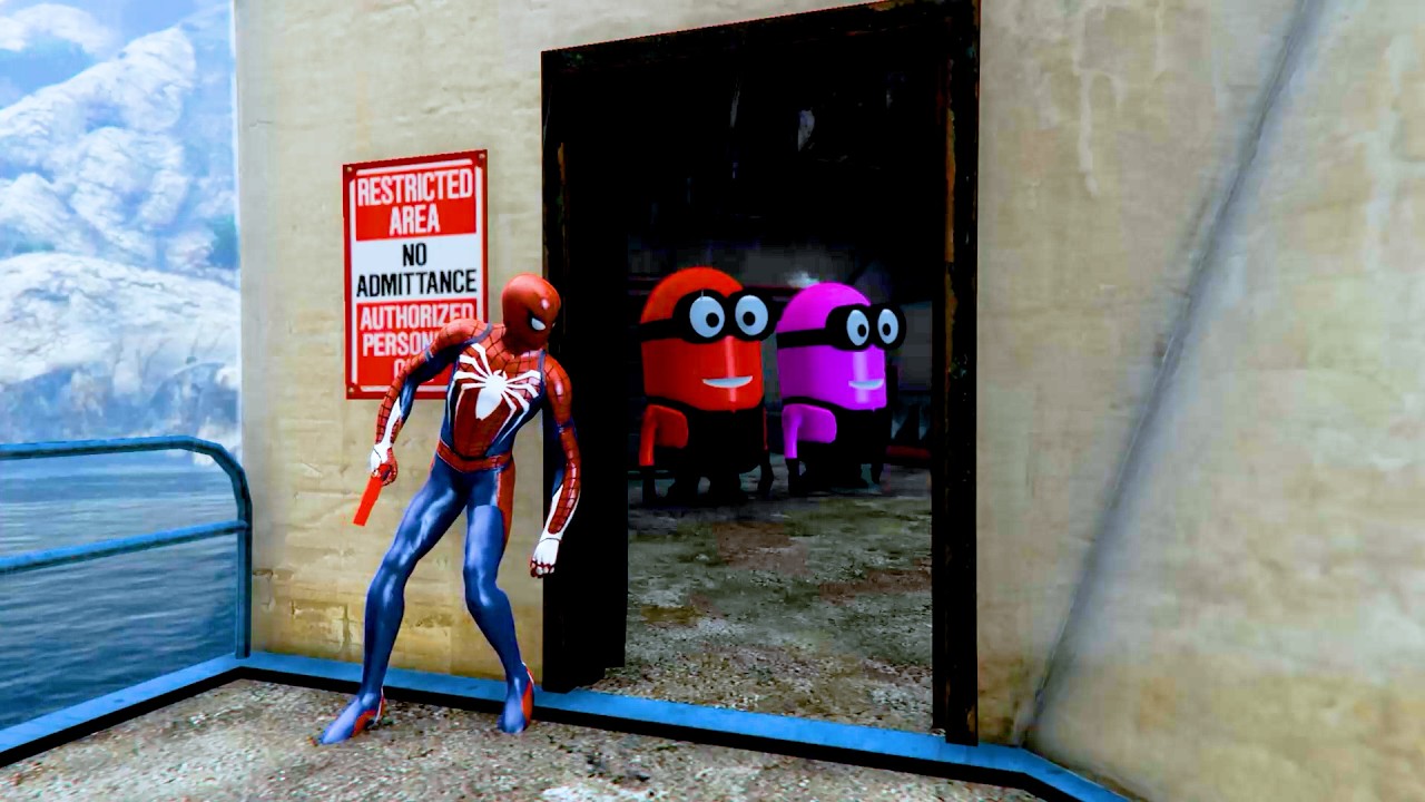 Gta 5 red spiderman vs hulks funny Ragdoll.Episode 2