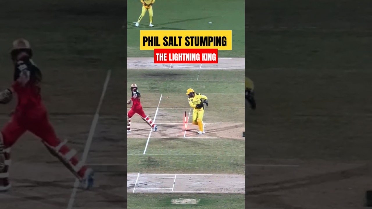 Ms dhoni phil salt stumping full video | ms dhoni phil salt stumping video #msdhoni #newsuniverse