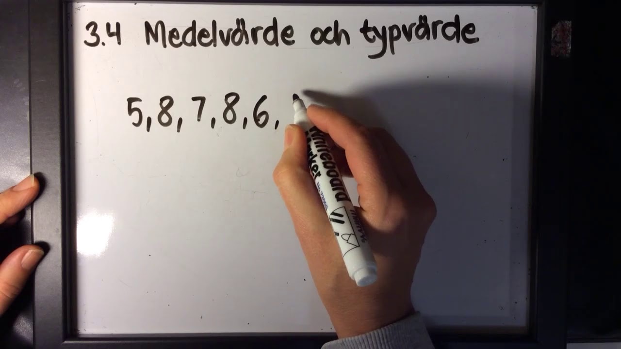 Åk 5   3.4 Medelvärde och typvärde