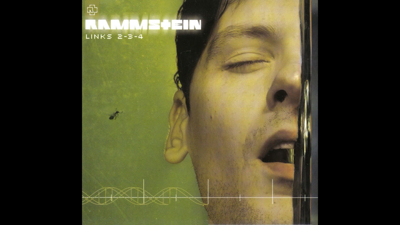 Rammstein - Links 2 3 4 guitar backing track with vocal live version