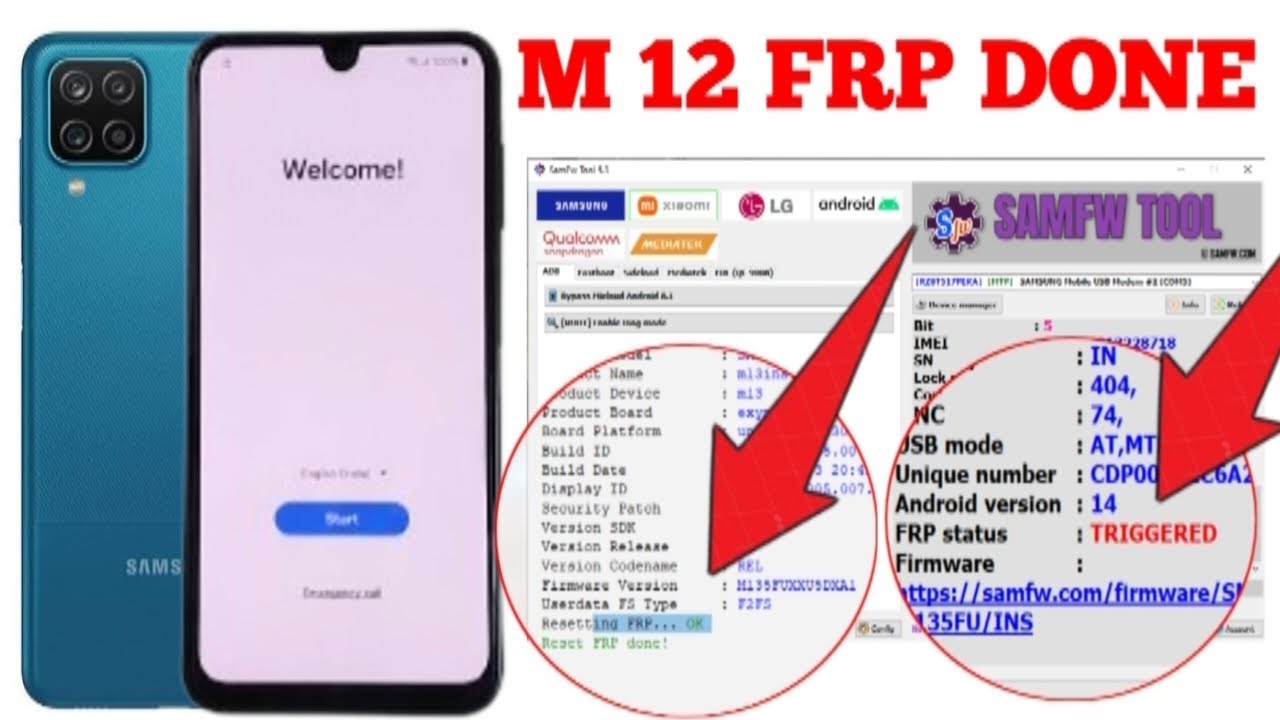 Samsung M13 5g Frp By Unlock Tool !! Samsung M136B Frp Bypass Unlock Tool !! 2026 Solution