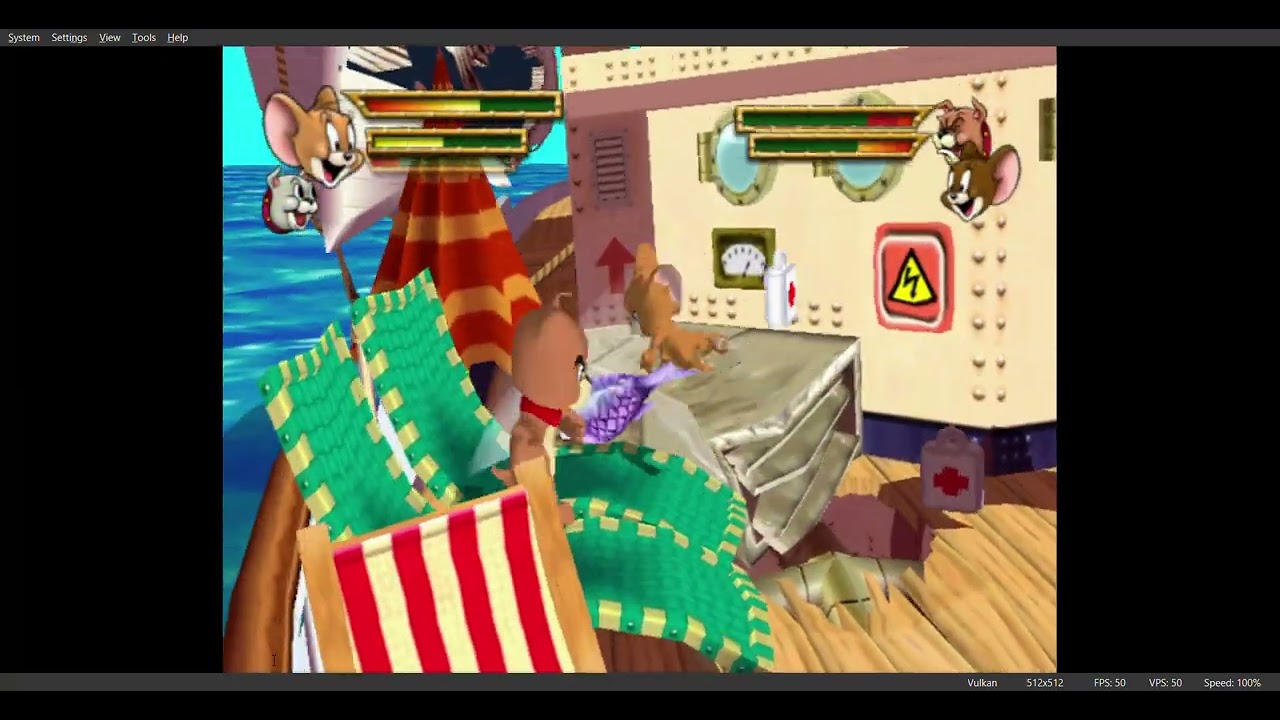 Tom & Jerry's War of the Whisker Jerry and Tyke vs Jerry and Tyke