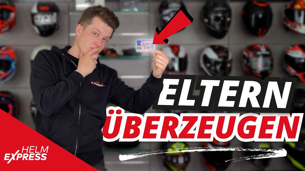 ELTERN VOM MOTORRADFÜHRERSCHEIN ÜBERZEUGEN - so kann es funktionieren [AM, A1, A2] @HelmexpressTV