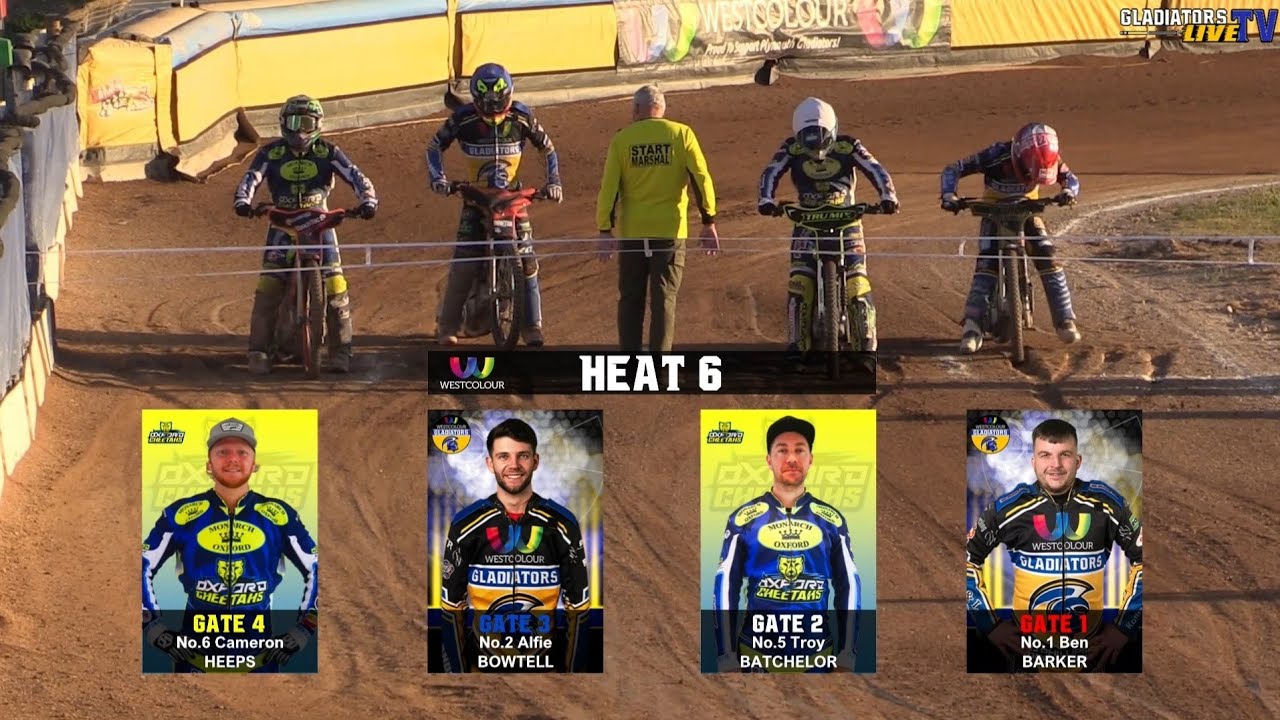 Heat 6 : Gladiators vs Cheetahs : Championship Jubilee League : 26/07/2022
