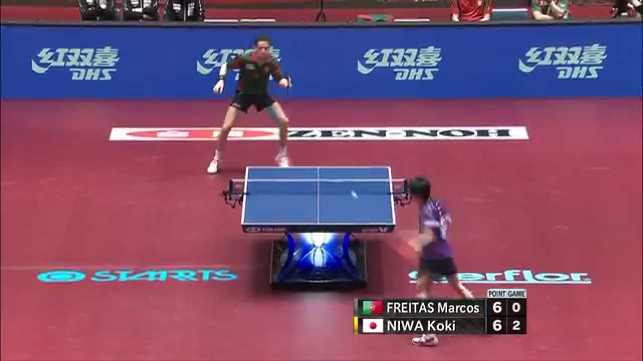 2014 WTTTC MT-QF POR-JPN (1) Marcos Freitas - Koki Niwa (full match|short form in HD)