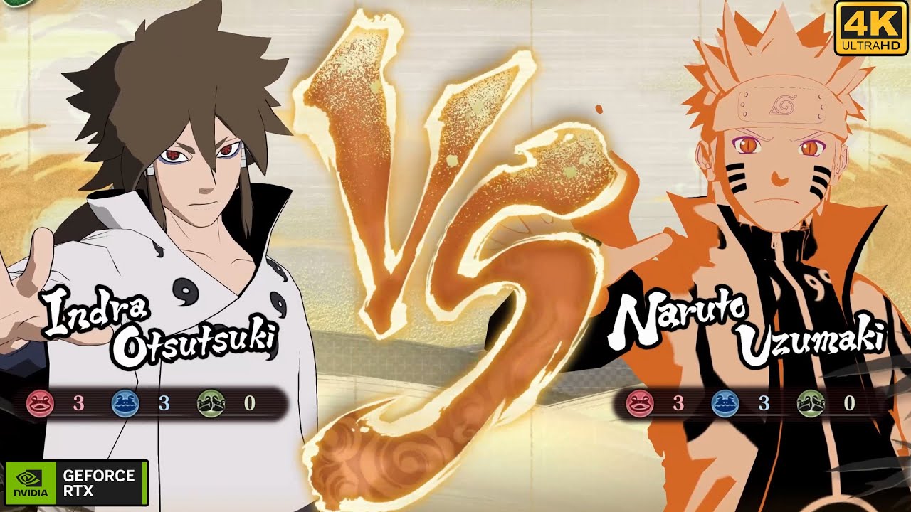 Indara Otsutsuki Vs  Naruto Uzummaki CPU VS CPU | Naruto x Boruto Ultimate NInja Storm Connections